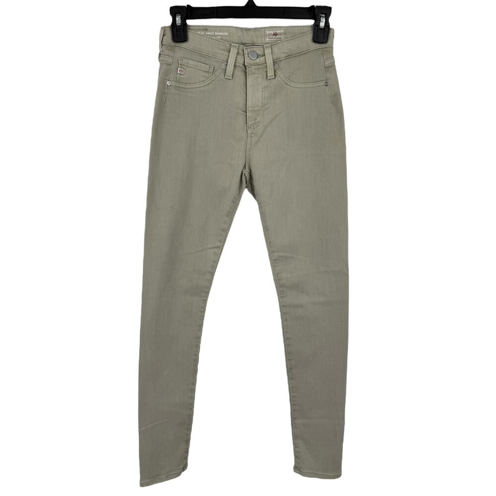 AG Adriano Goldschmied jean Farrah ankle seamless light green size 24